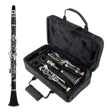 Clarinete Shelter Sft6402 Niquelado Bb Com Hard Case