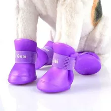 Botitas De Perro X4 Xl O Xxl Botas De Lluvia Silicona Zapato