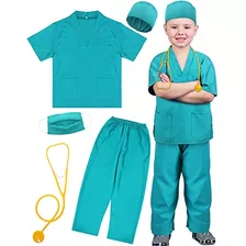 Hicarer Disfraz De Doctor Para Niños Scrubs Disfraz De Docto
