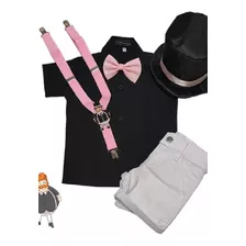 Conjunto Mundo Bita Preto E Rosa Luxo Com Cartola Do Bita