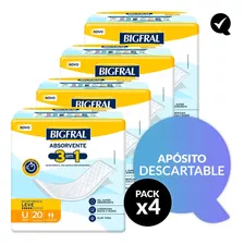 80 Apósitos Absorbentes Bigfral Regular Plus Talle Único