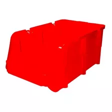 Kit De 3 Gavetas Apilable Organizadora Plástica Surtek Rojo