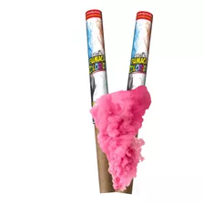 2 Lança Fumaça Colorida Cor Rosa Bastão 20mm