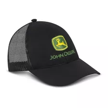 Gorra Nacional John Deere Negra Malla Negra