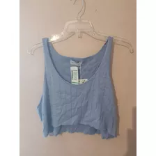 Playera Bershka Dama Morada Talla Xl Mex 32 Nueva 