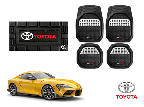 Tapetes 3d Logo Toyota + Cubre Volante Supra 2021 2022 2023 Foto 2