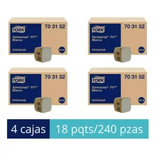 Tork Xpressnap® Fit Blanca Universal 18 Paq / 240 Pz 4 Cajas