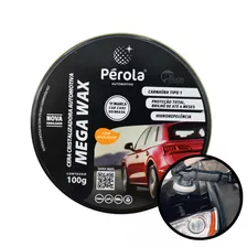 Cera Cristalizadora Automotiva Mega Wax 100g Com Aplicador