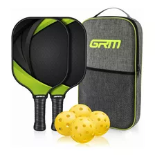 Grm Racket Graphite Pickleball Paddle Set Lightweight Pickle