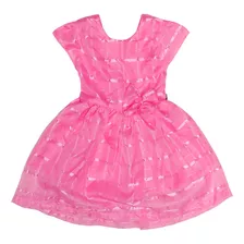 Vestido Infantil Cetim Rodado Festas Menina Luxo + Brinde