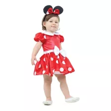 Disney Bebê Minnie Mouse Com Tiara - Abrakadabra Fantasias 