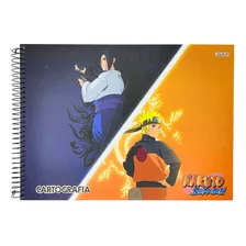 Caderno De Desenho Sem Pauta Capa Dura 60fls Naruto Shippude