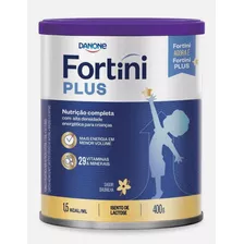 Fórmula Infantil Em Pó Sem Glúten Danone Fortini Plus Sabor Baunilha En Lata De 6 De 400g - 3 A 10 Anos