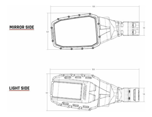 Rigid Reflect Espejos Retrovisor Originales Canam X3 Razor S Foto 2