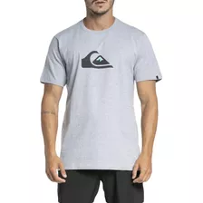 Camiseta Quiksilver Comp Logo Wt23 Masculina Cinza Mescla