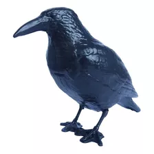 Cuervo Plastico Ahuyenta Espanta Palomas Raven Negro