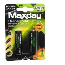 Pack De 4 Pilas Recargables Maxday Aa 4800mah