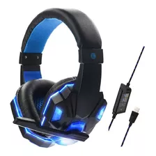 Auricular Gamer Skyway Sonido 7.1 Led Microfono Pc Consola