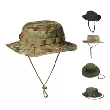 Chapeu Selva Tático Militar Preto Verde Tan Multicam Marpat 