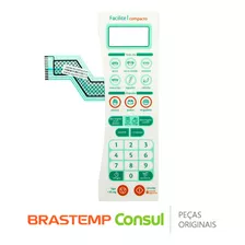 Membrana / Painel Frontal W10187222 Para Micro-ondas Cms25abbna Consul Original