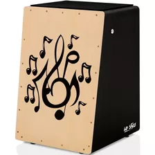  Cajón Wd Style Eletroacústico Inclinado Black - Tampa Natur