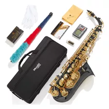 Saxofón Alto Profesional Importado + Kit Completo Accesorios