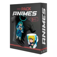 Pack Animes Desenhos Estampas Camiseta Caneca Sublimação