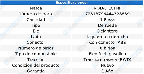 1 Maza De Rueda Del Savana 3500 V8 4.8l 03 Al 20 Rodatech Foto 7