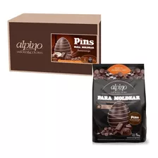 Chocolate Pins Para Moldear Alpino Semiamargo Caja 6unid 1kg