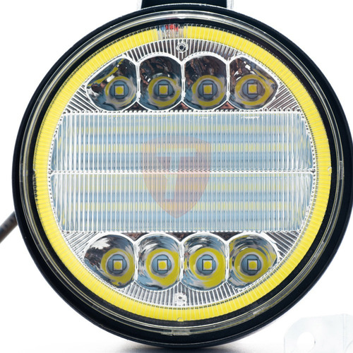 Faro Redondo Premium 8 Led 4 PuLG Slim Smd Blanco Jeep 4x4 Foto 6