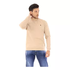 Moletom Ralph Lauren Masculino Crewneck Black Icon Cáqui