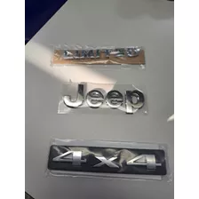 Emblema Jeep Limited 4x4 Cherokee Kj Kk Wj Wk 4g 