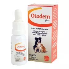 Otodem Plus 20ml Solução Otológica E Dermatológica Ceva Cães