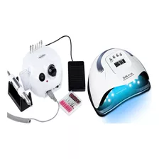 Combo Lámpara Led-uv De Uñas + Pulidor Nail Drill Ultrabella