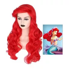 Peruca Orgânica Wig Cosplay/uso Diário Ariel Pequena Sereia