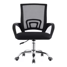 Silla De Escritorio Olu M4-2 Ergonómica Negra Con Tapizado De Malla