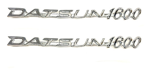 Emblema Datsun 1600  Metlico Cromado Nuevo (el Par) Foto 4