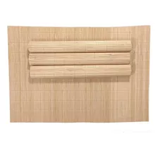 Jogo Americano De Bambu Cozinha 30 Cm X 40 Cm Com 4 Unidades