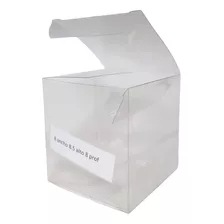 30 Cajas Plastica Acetato 8 X 8 X 8.5 Alto Souvenirs 