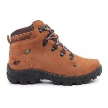 Bota Feminina Cano Curto Masculina Couro Adventure Trilha 