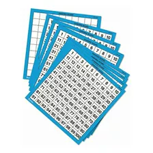Learning Resources Laminated Hundred Boards Set De 10, 11 W