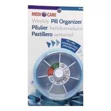 Pastillero Semanal Redondo Organizador Pastillas Medicare