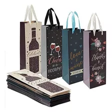 Bolsa De Papel Paquete De 12 Bolsas De Regalo Para Botellas 