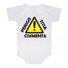 Body Bori Bore Bebê Personalizado Perigo Titia Ciumenta