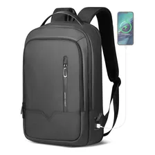 Mochila Delgada Para Hombres, Mochila Inteligente Expandibl.