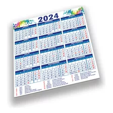 Calendario Pared 2024 Carton Pluma Foam 54.5 X 50 Cm