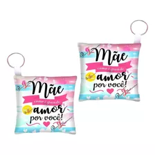 100 Chaveiros Almofada Personalizados Lembrança Dia Das Mães