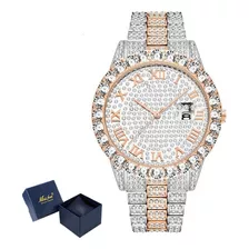 Relojes De Cuarzo Con Calendario De Diamantes Missfox Para H