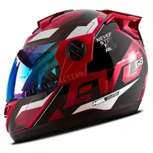 Capacete Moto Pro Tork Evolution 788 G8 Com Viseira Camaleão