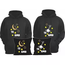 Sudaderas Con Diseño Genérico De Luna Y Saturno